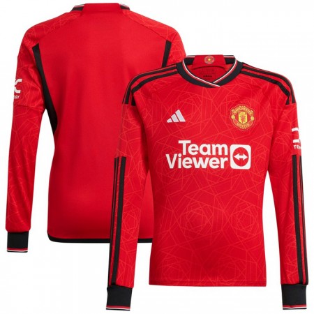 Goedkope Manchester United Thuisshirt 2023-24 Lange Mouw